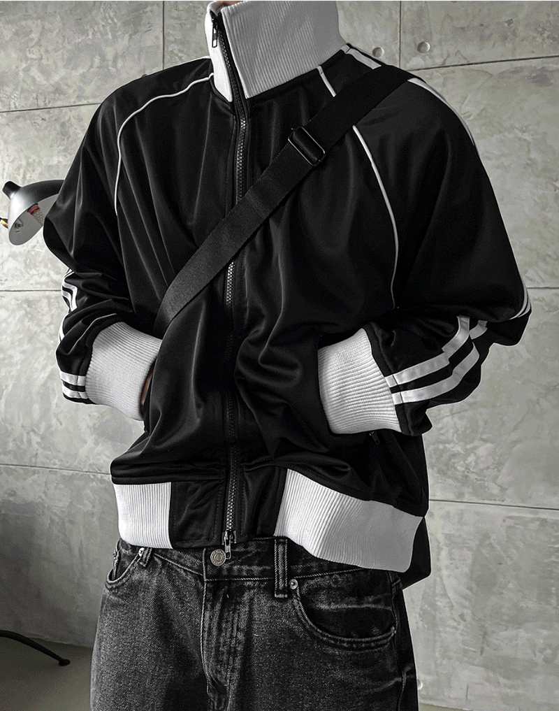 black down line sporty jersey