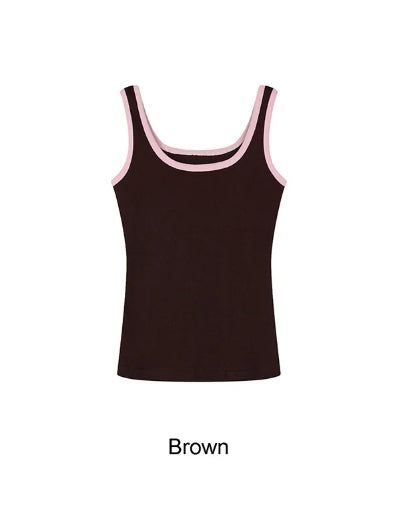 Lean Color Matching Line Sleeveless
