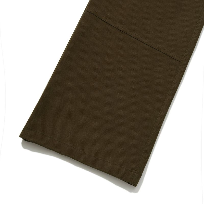 Western boots cut work pants / Khaki