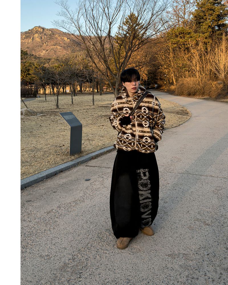 Elk Nordic Shearling Hood Jumper