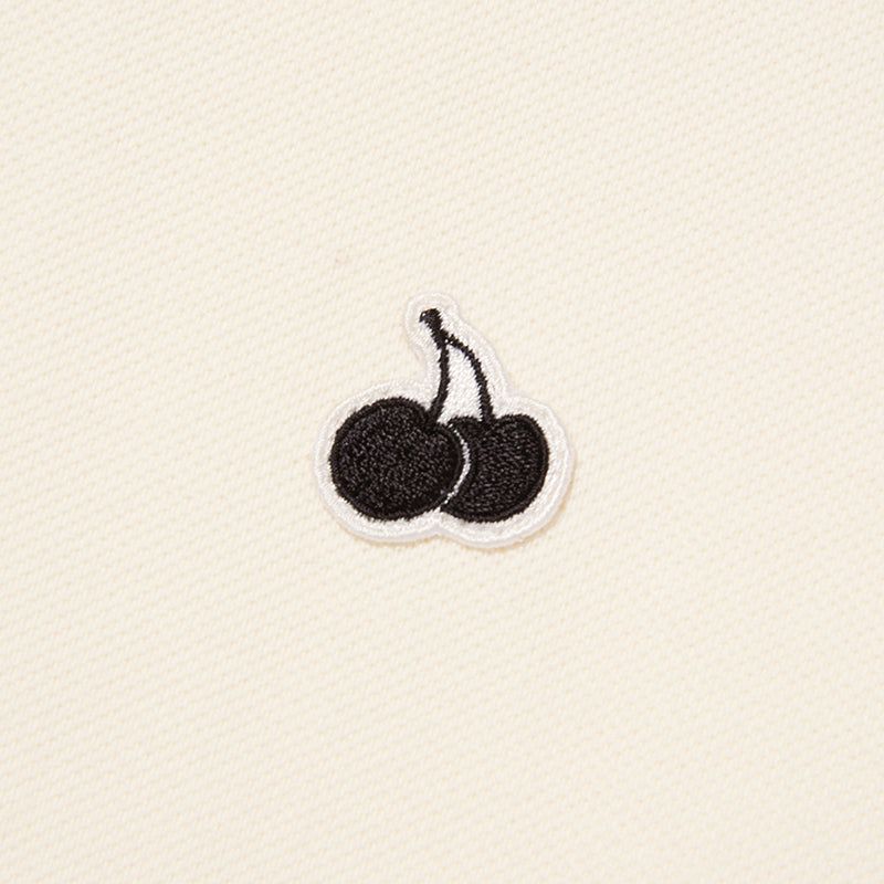 MONO CHERRY CROP PIQUE [IVORY]