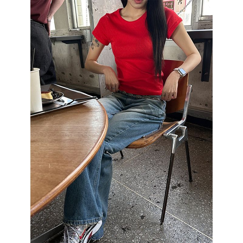 [UNISEX] VINTAGE DAMAGE DENIM PANTS