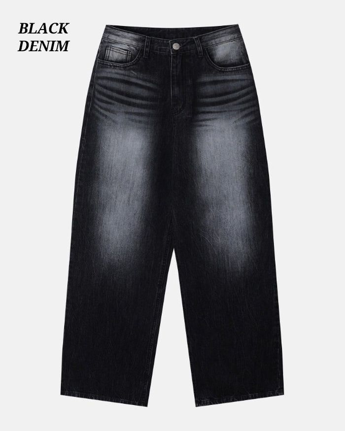 (UNISEX) Thunder Tin Wide Jeans