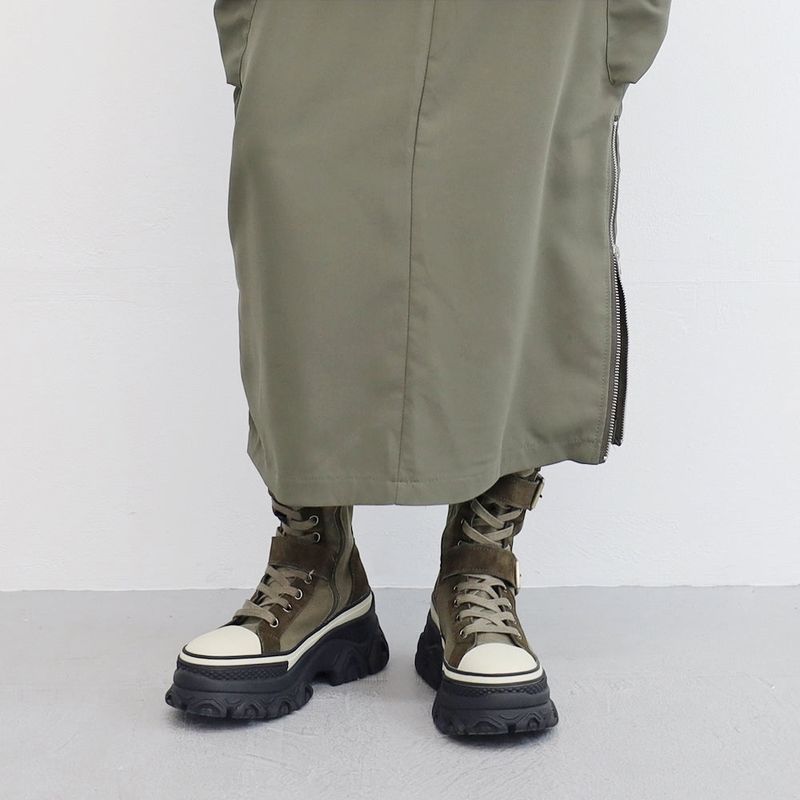 Sola Buckle Suede Middle Boots