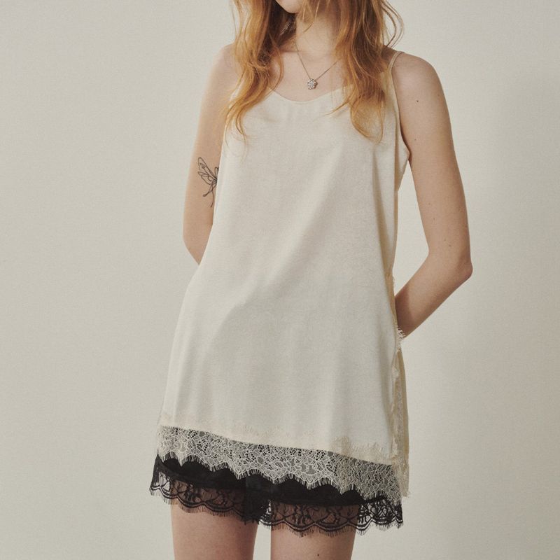 Melrose Satin Lace Top
