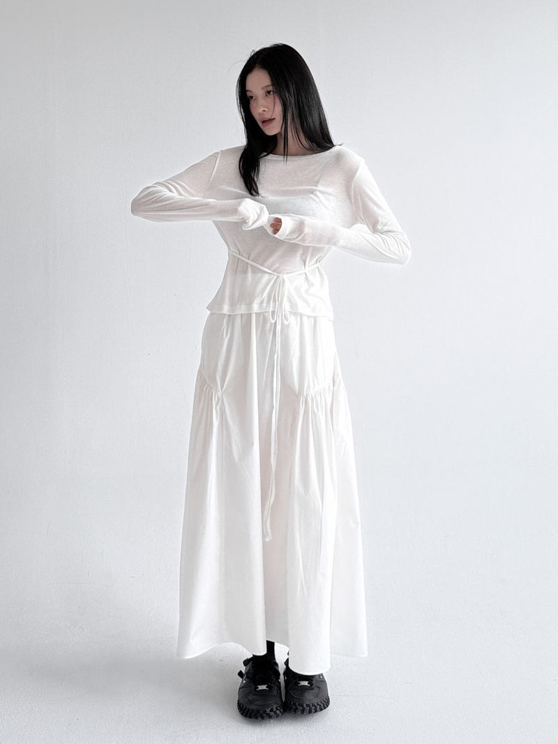  SOFT BOATNECK STRAP TEE