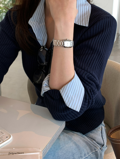 Knits Melting Ribbed Round Cardigan