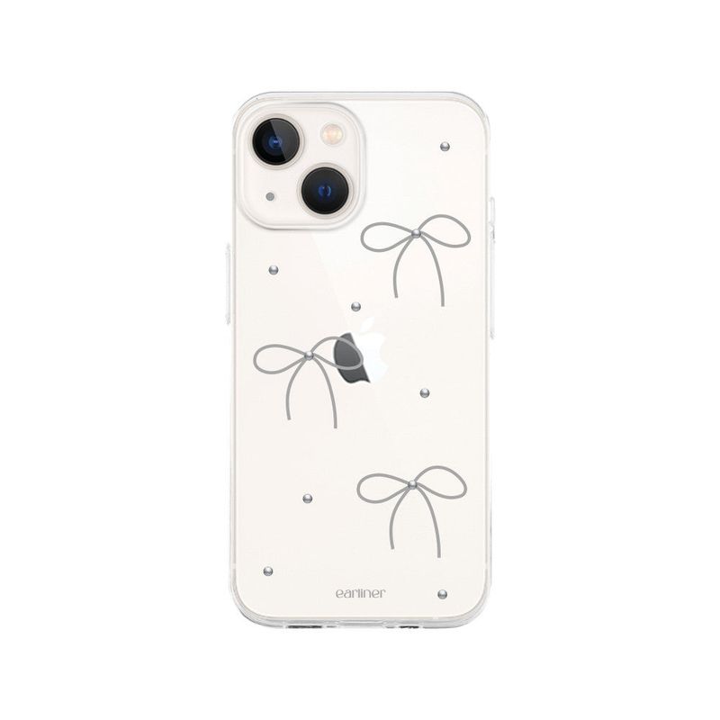 [handmade] mini ribbon dot jelly hard case