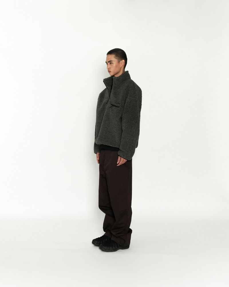 GUVO（グボ）の「Sherpa Half-zip, teal（Jackets/Outerwear）」