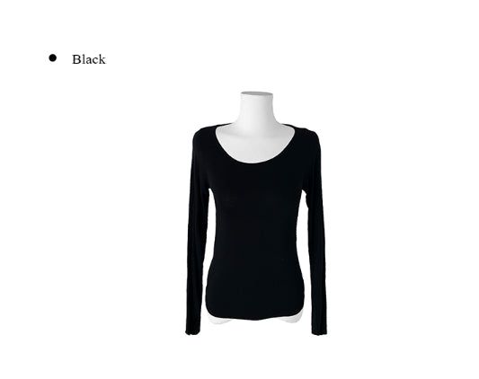 Ravi Basic Round-Neck Long Sleeve T-Shirt