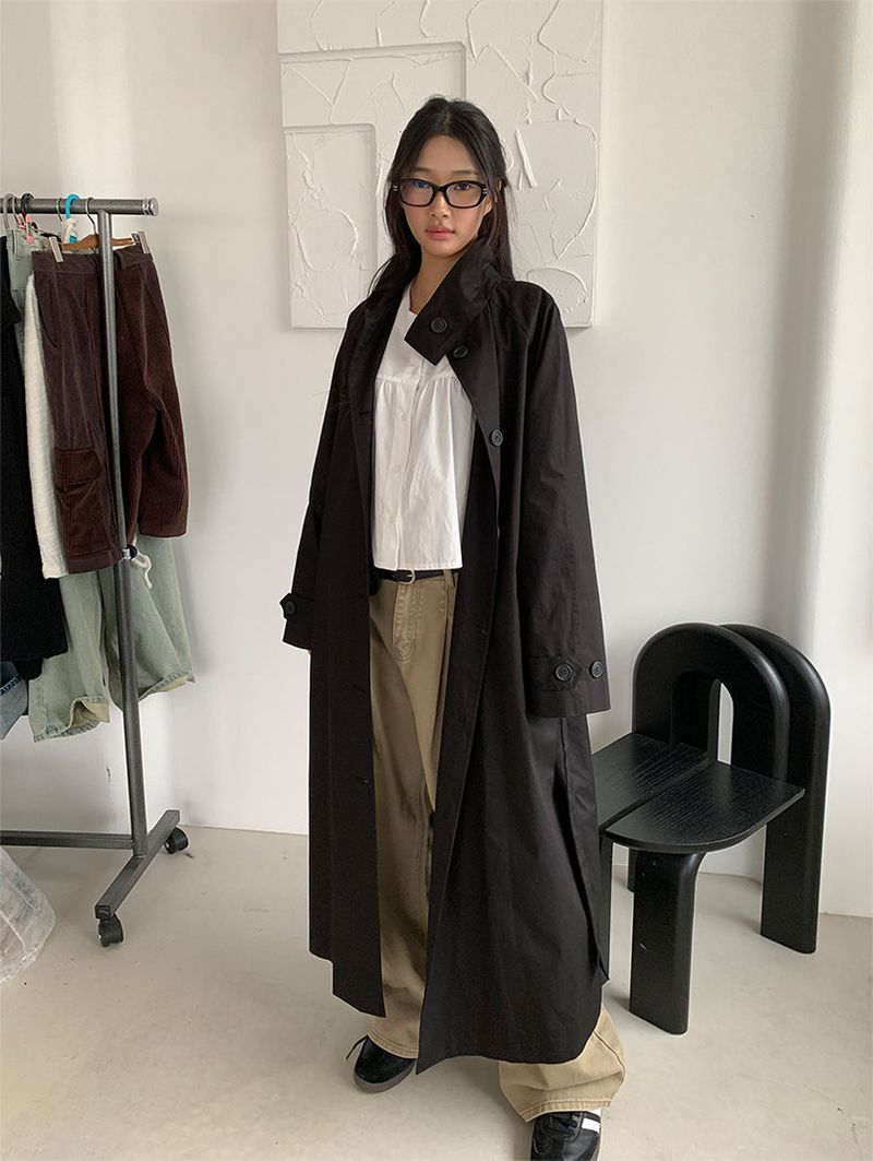 PURE SHIRRING ROUND BLOUSE