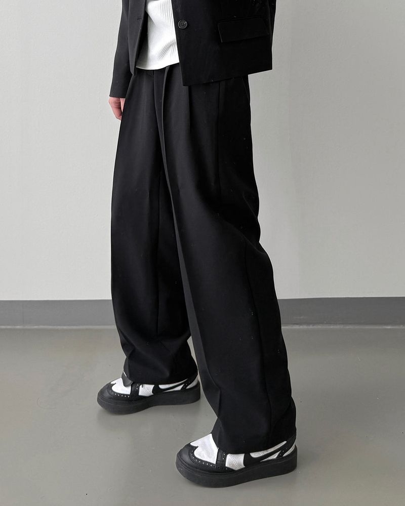 LUMI Back Banding Wide Slacks