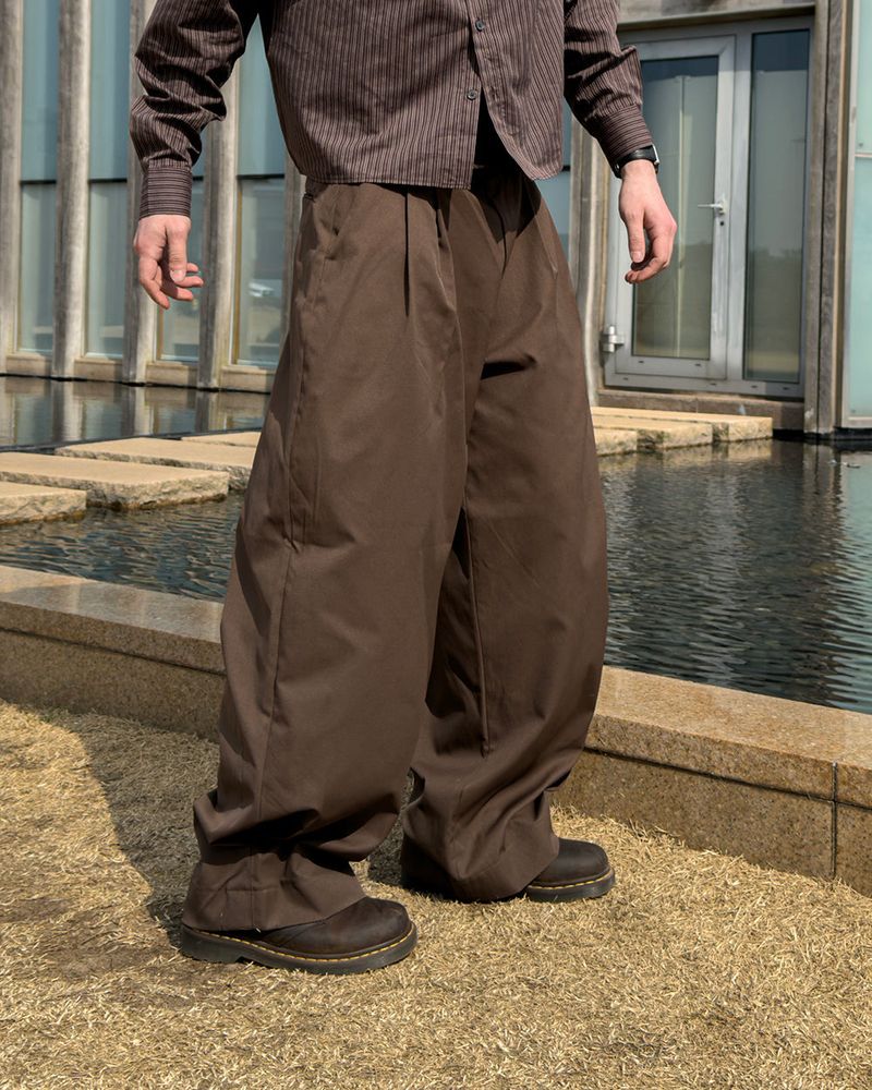 JIIGEUM（ジグム）の「Riden Side Pintuck Wide Slacks（Pants）」