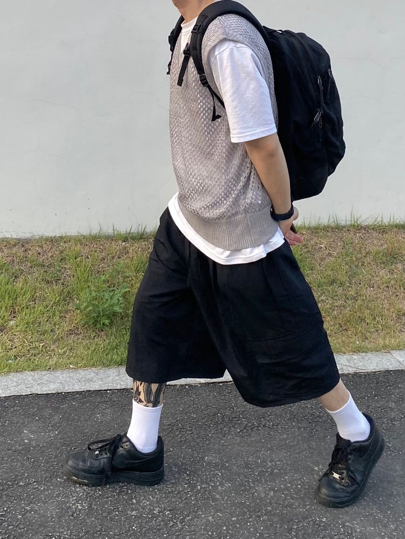 Dome Nylon Cargo Half Pants 3C