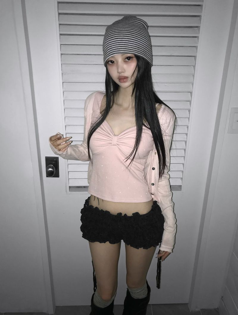 shushu shirring shorts(2 color)