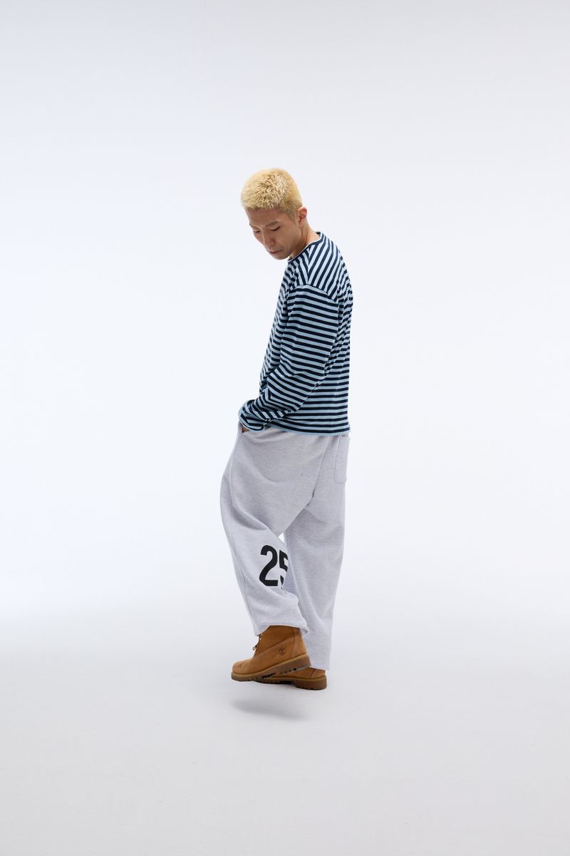Weekend warrior typography printing long pants (Melange)