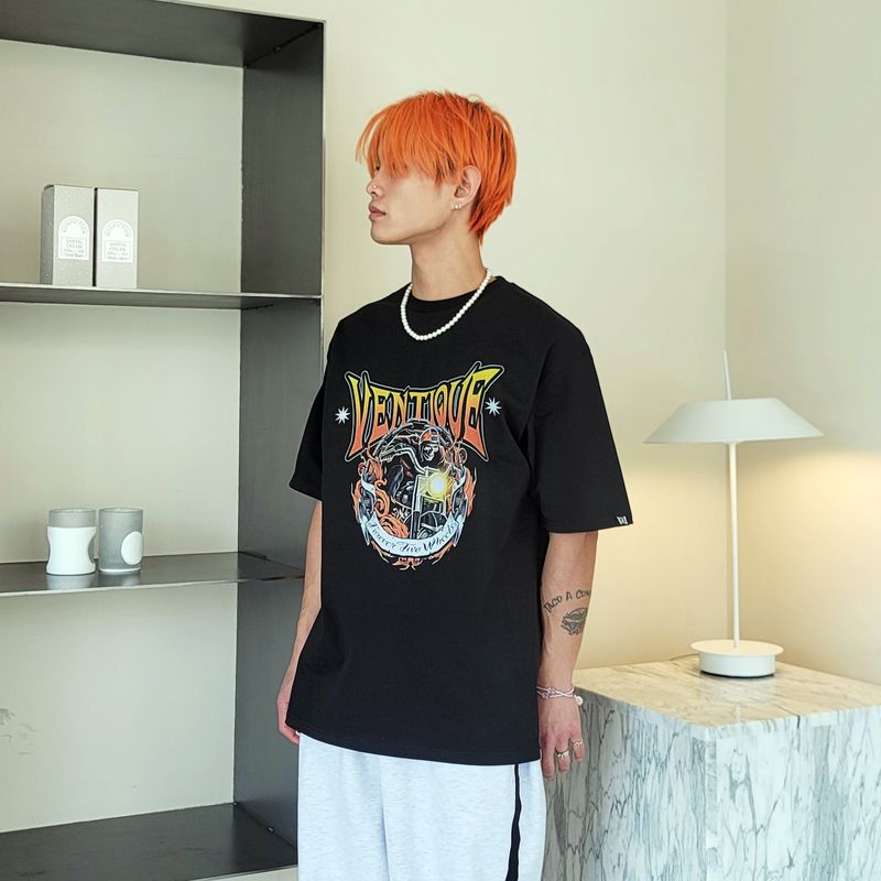 VENTIQUE Ghost Rider T-shirt 2color
