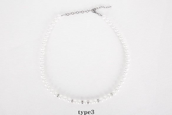 No.8707 HOLY IN CODE pearl & surgical 3type necklace