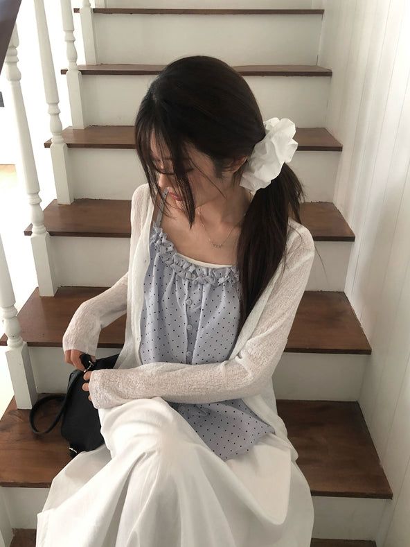 Hyoma V-neck Button Basic Knit Cardigan