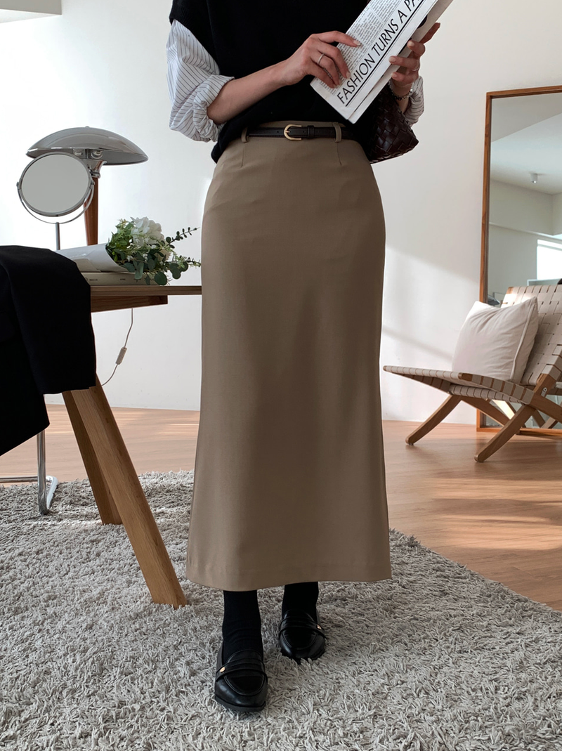 Setter Slit Belt Skirt / 4 colors