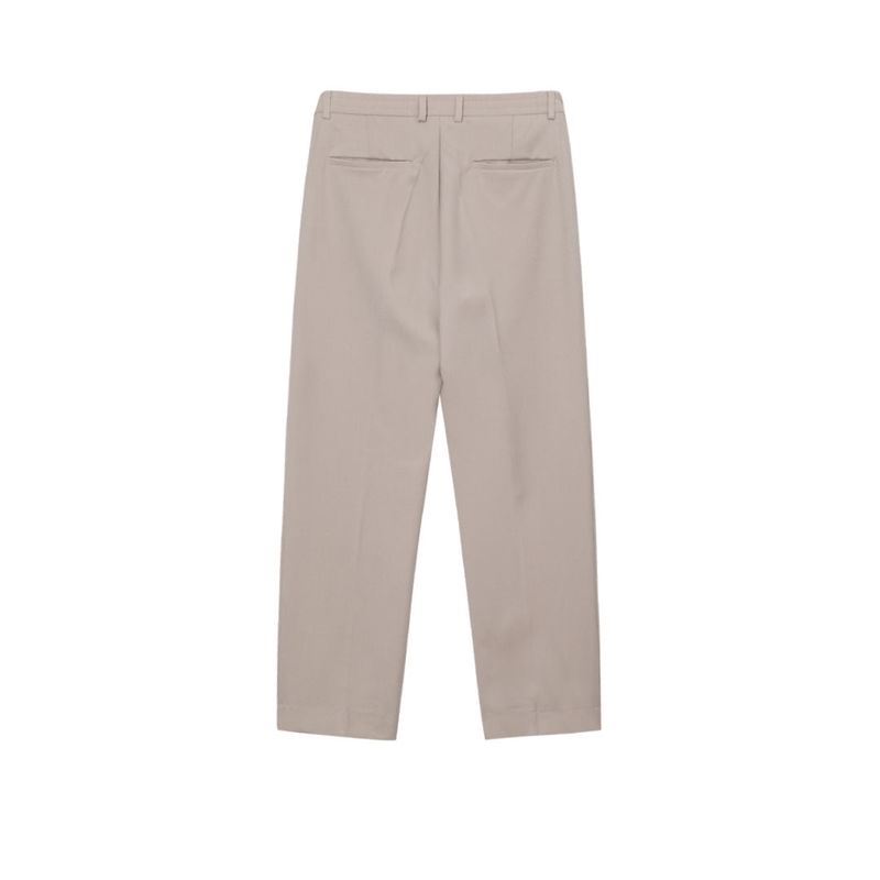 Dot Back-Bend One Tuck Semi-Wide Slacks (4 colors)