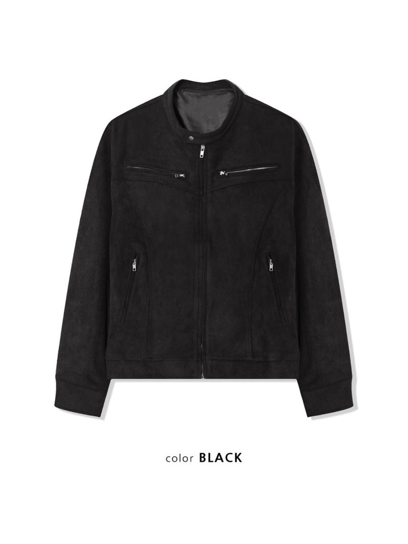 LMN Martin YKK Suede Biker Jacket (3 colors)