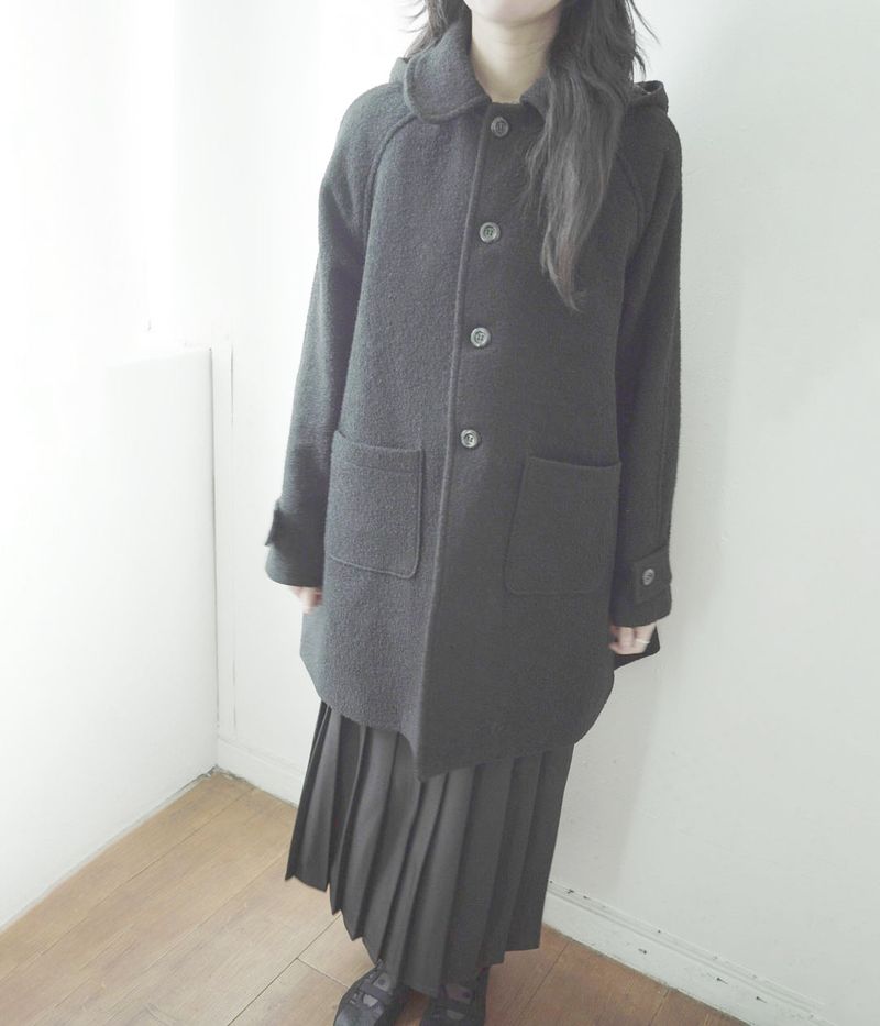 shop.fiebre（ショップ フィエブレ）の「[fiebre] ブークレツイードフーディーコート（ジャケット/アウター）」