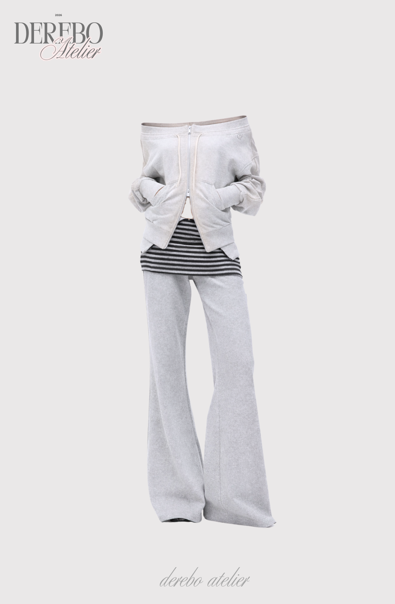 dereborujo（ドレボルゾー）の「Gradient Off-Shoulder Zip-Up (PANTS)（Pants）」