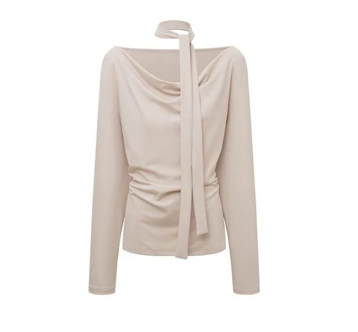 Drape Halter Scarf Top