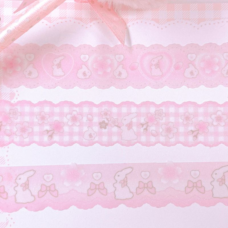 [set] cherry blossom rabbit ♡ masking tape