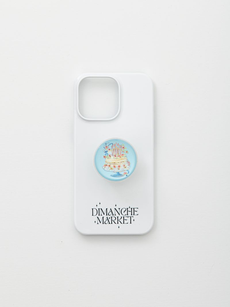 WHITE DIMANCHE LOGO CASE