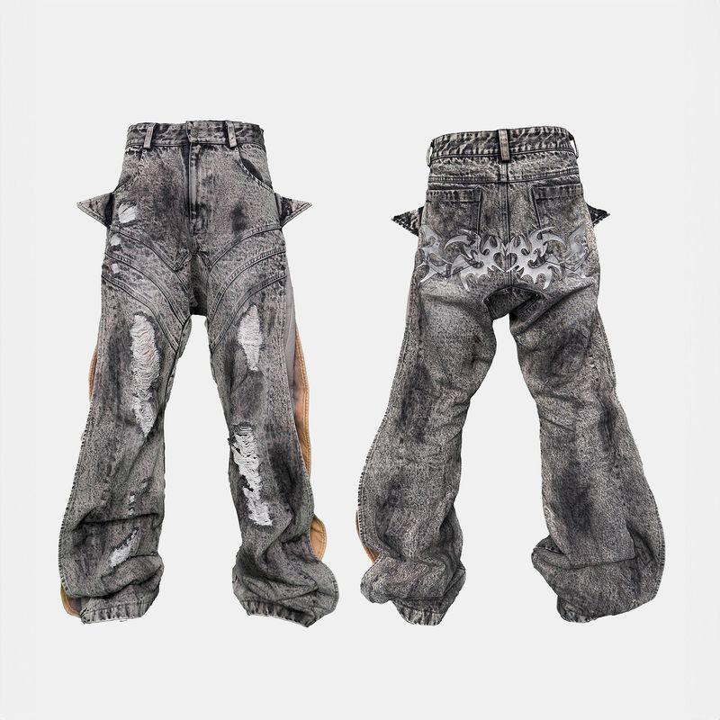 SEXXDEVIL（セックスデビル）の「SEXXDEVIL Washed Deconstructed Denim Pants（Pants）」