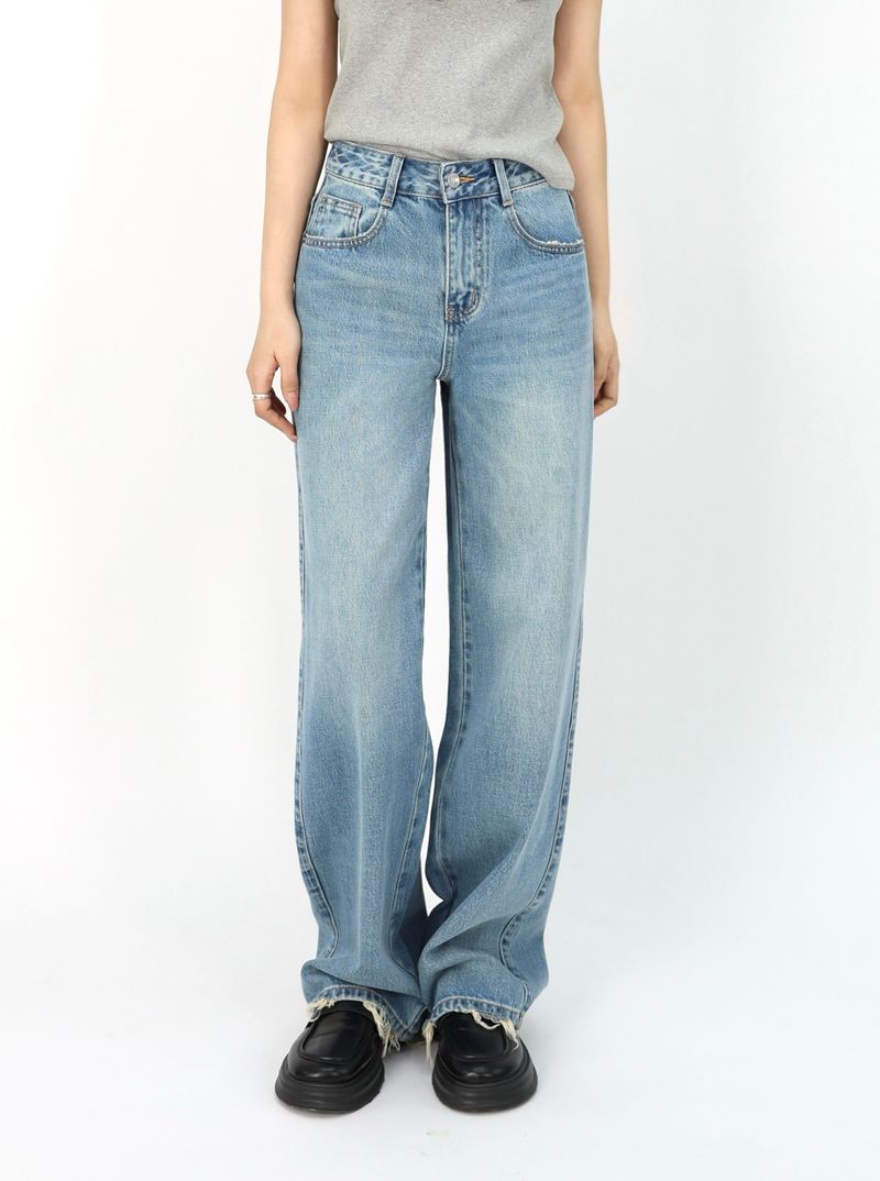 FRADE HEM SLIM WIDE DENIM code 26205