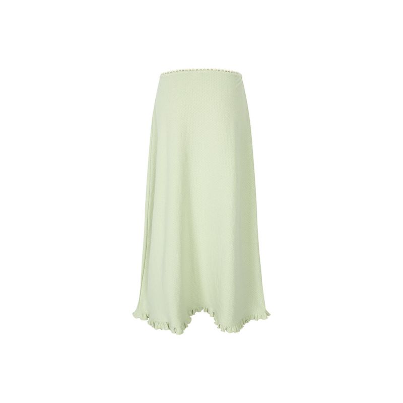 Ruffle long skirts vintage mint