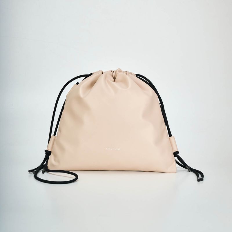 Recycled ECO Leather Drawstring Bag