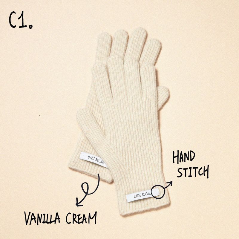 basic wool glove (6 color)