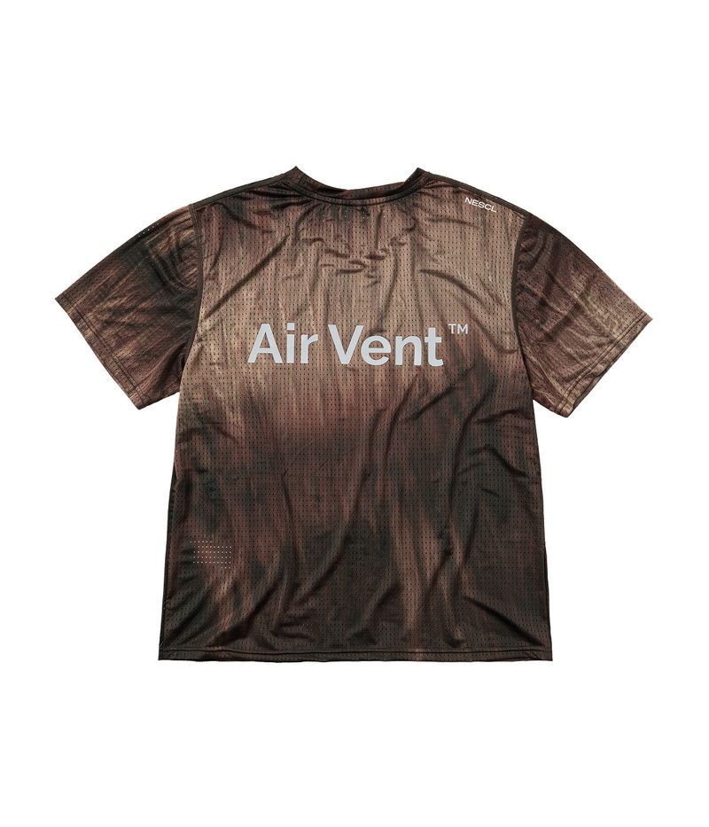 Air Vent Tie-Dye Racing T-Shirt (Brown)