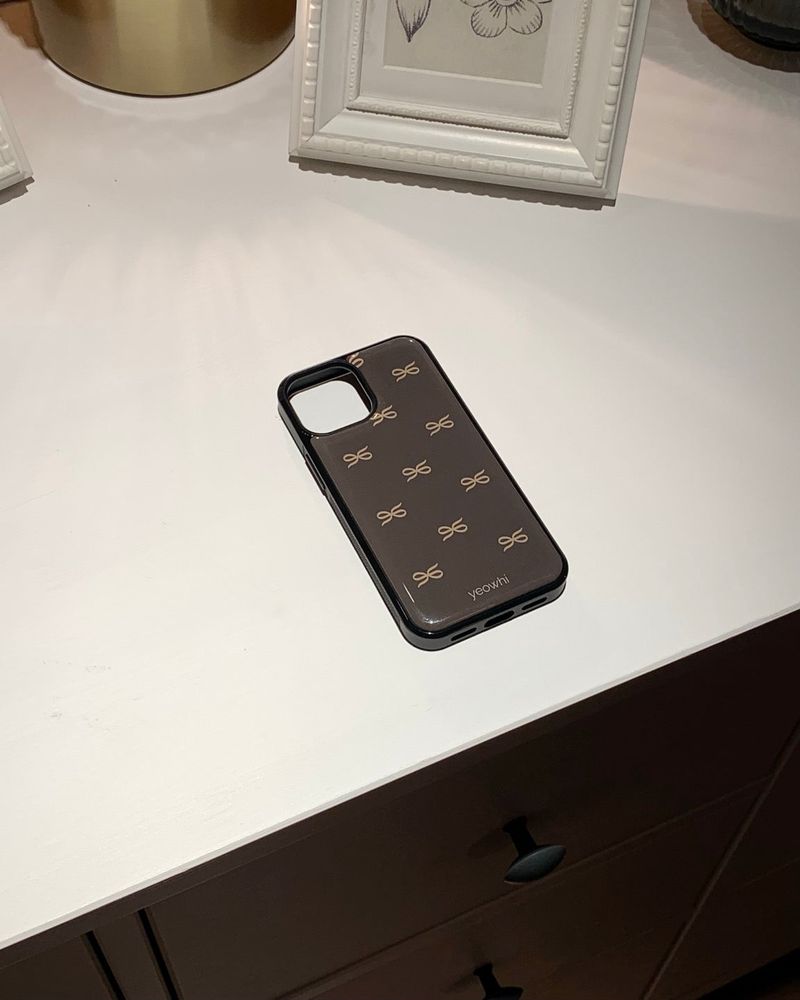 [MADE] mini logo epoxy bumper case_brown