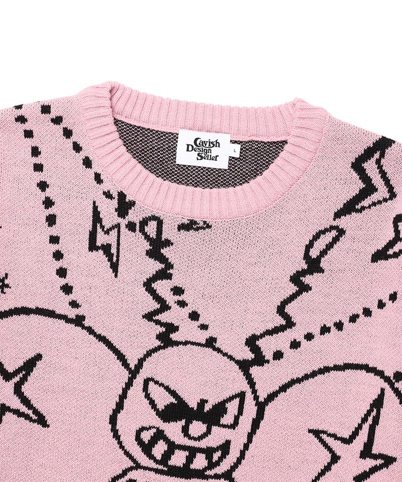 HONEY BEE KNIT SWEATER PINK(CV2FSUK600A)