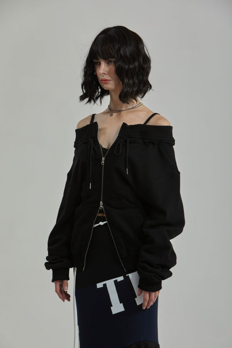 LEADER ZIP-UP -BLACK