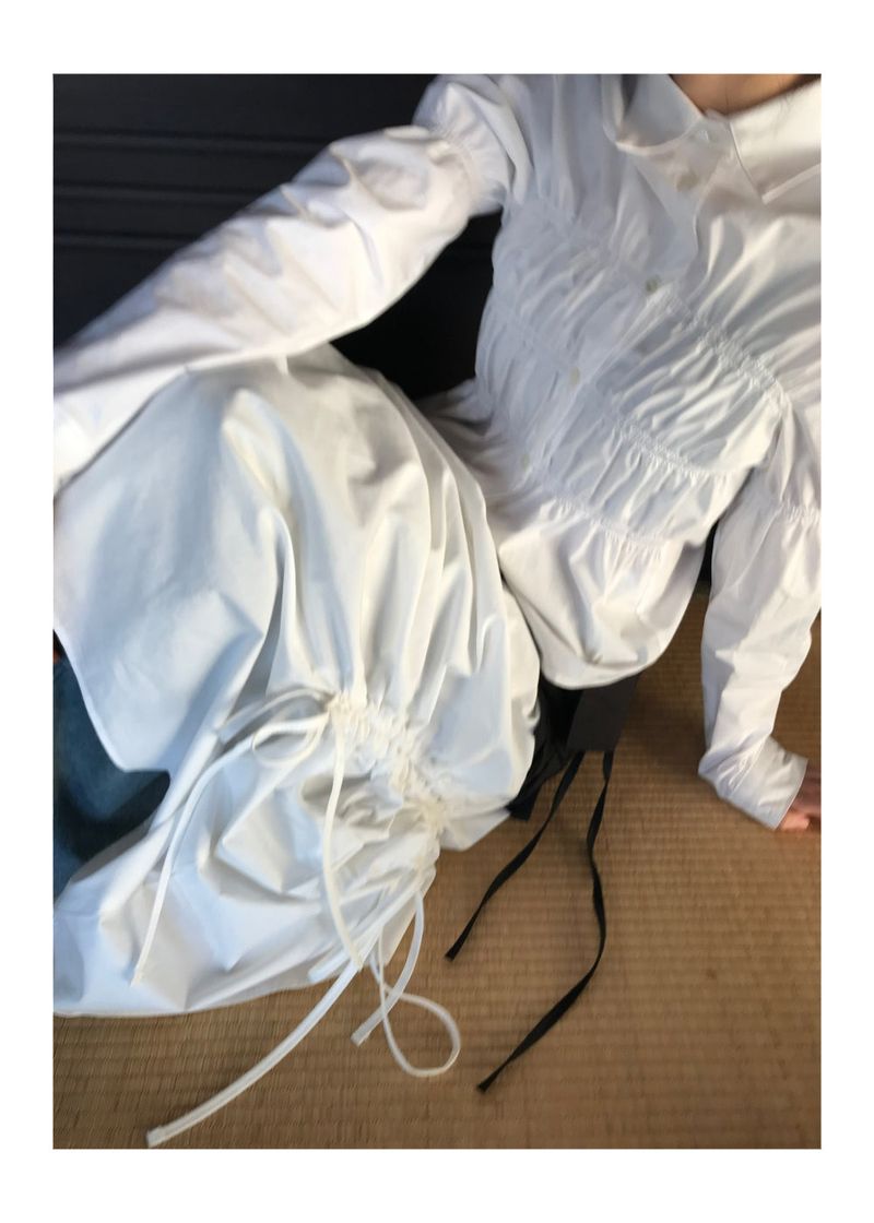SIDE STRAP SHIRRING SK