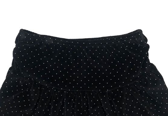 Lemme Dot Velvet Mini Skirt