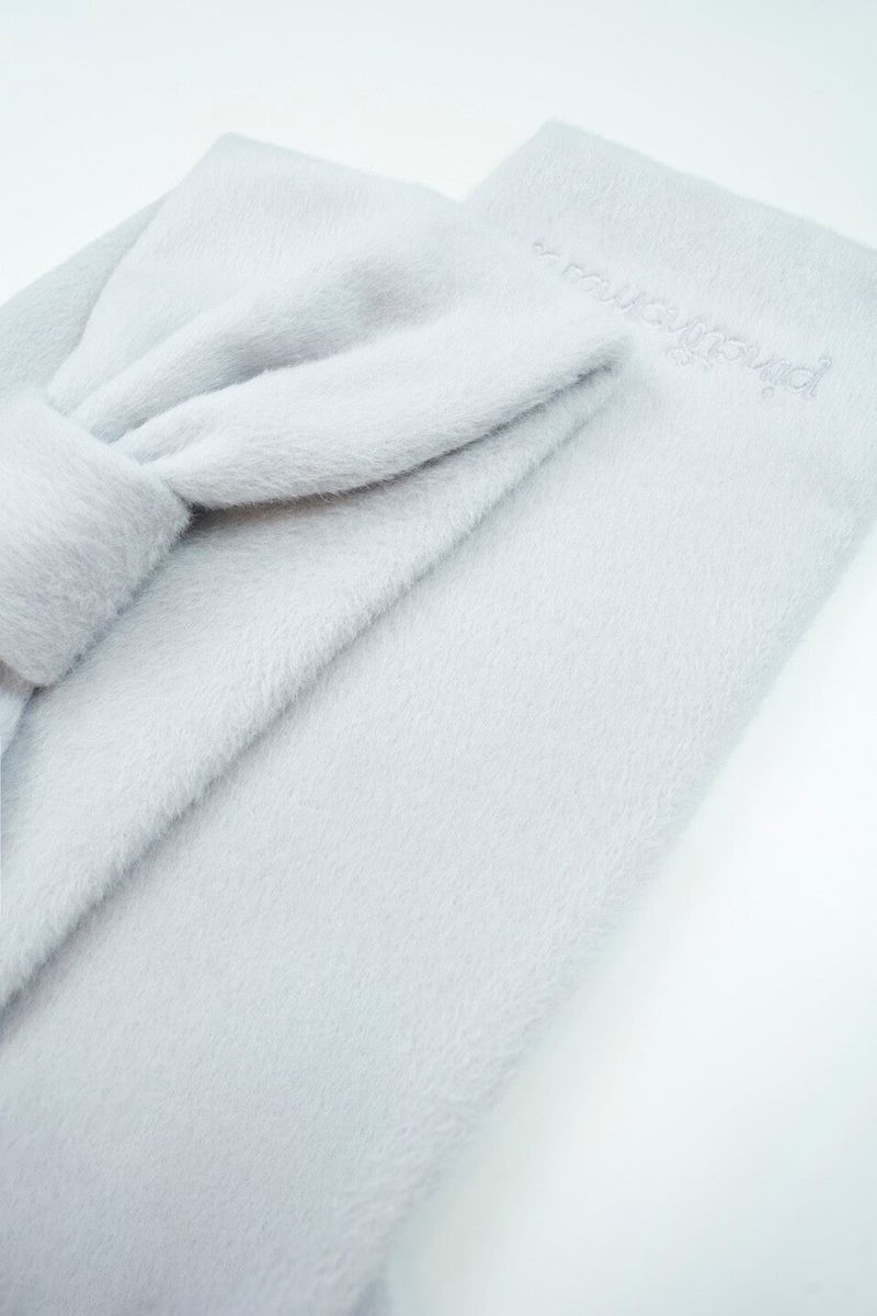 Ribbon Muffler_White Gray