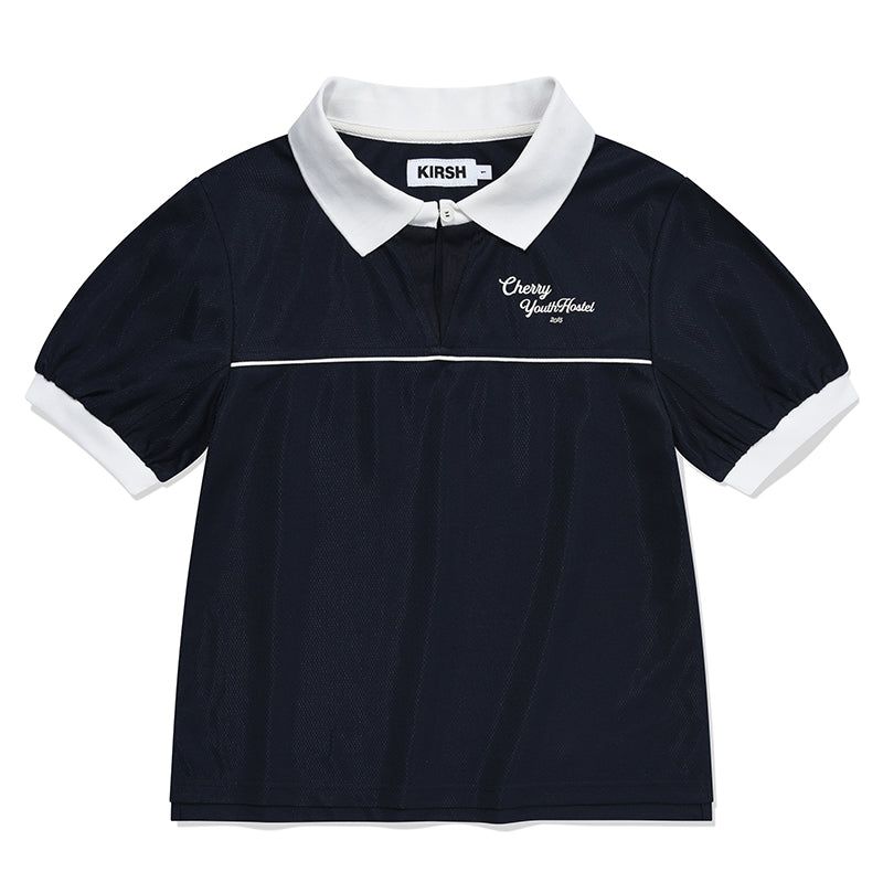 DIVIDE PIQUE T-SHIRT [NAVY]