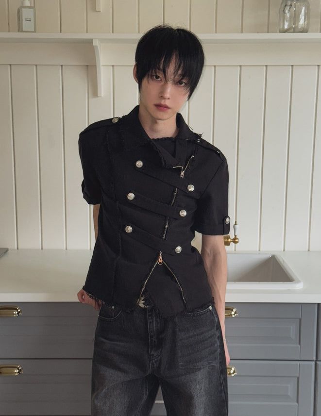 26SS★ [PLAN MADE] Blake Cutoff Napoleon Jacket