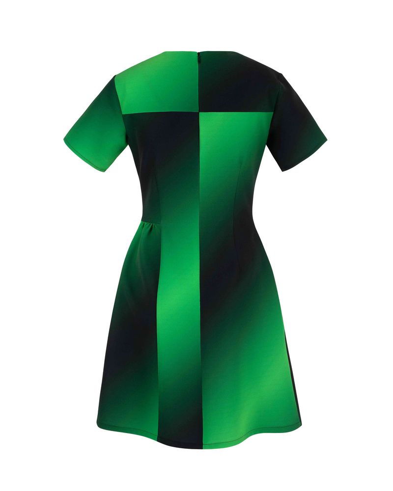 DOZI - Gradient Dress _ Green