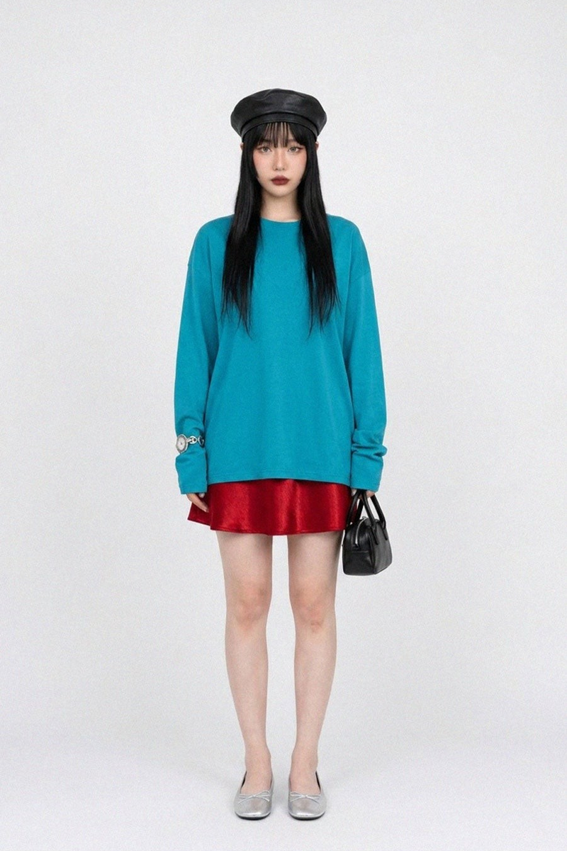 SATIN A-LINE MINI SKIRT (5COLORS!)