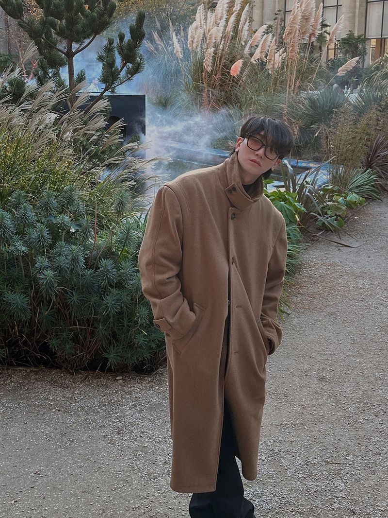 3 TAP Melton Essential Wool Coat (2color)