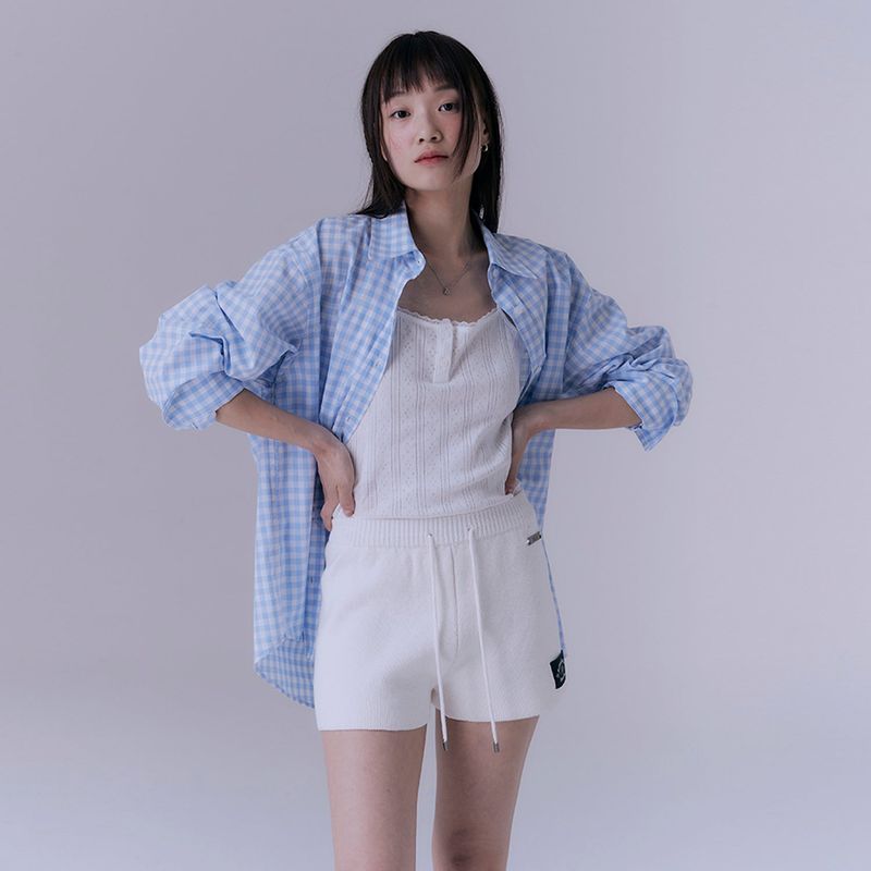 Knitted shorts (WHITE)