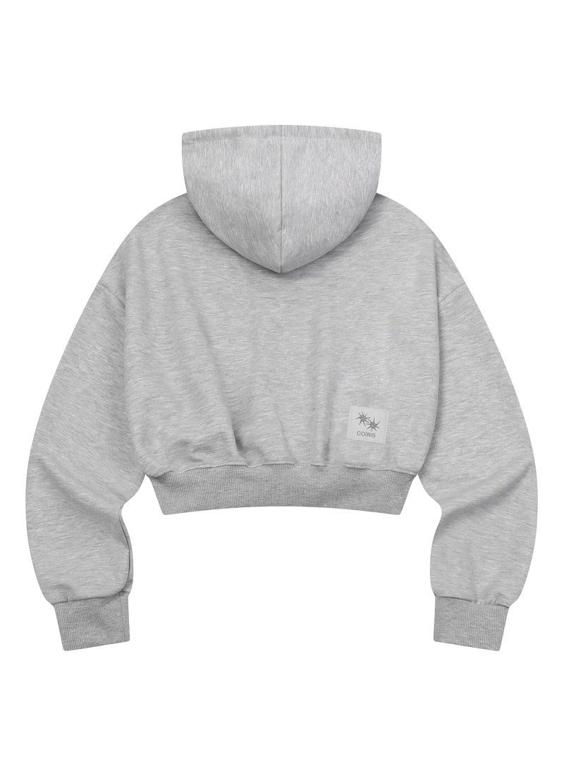ASTO CROP HOOD ZIP-UP (2COLOR)